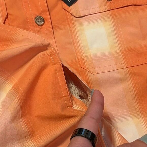 NWT Eddie Bauer Plaid Mountain Sleeveless Shirt Medium - Picture 10 of 10